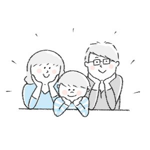 家族のイラスト